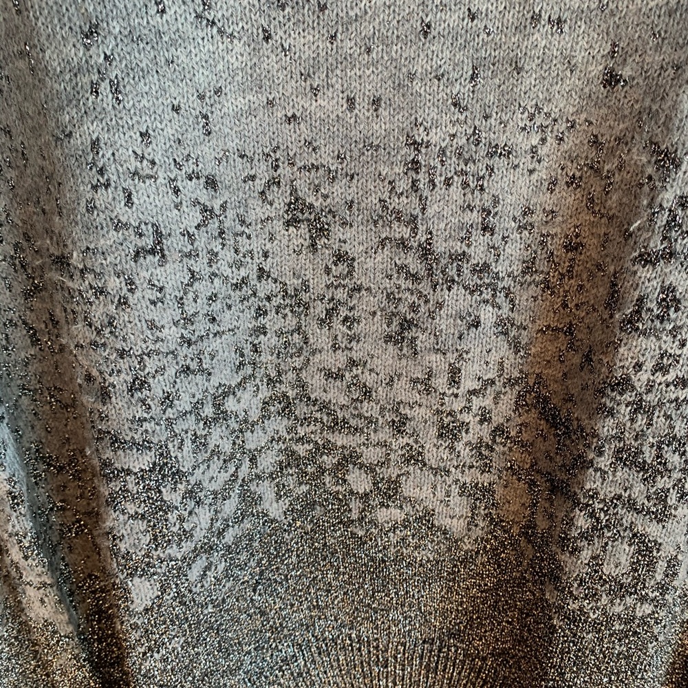 H&M grey w/ metallic embellished acrylic sweater
